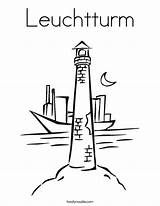 Leuchtturm Coloring Built California Usa Twistynoodle Noodle sketch template