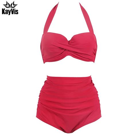 Kayvis 2019 Sexy Bikini Women Swimsuit Solid Push Up Swimwear Women