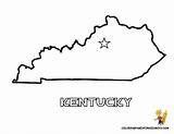 Printable Kentucky Map State Coloring Kids Maps Pages Preschool Lesson Plans Choose Board Yescoloring sketch template