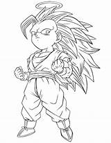 Coloring Pages Goku Super Saiyan Ball Dragon Gohan Goten Gotenks Ssj3 Alone Printable Form Color Getcolorings Drawing Getdrawings Print Awesome sketch template