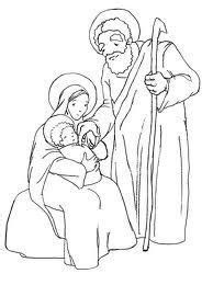 image result   coloring page holy family nacimiento