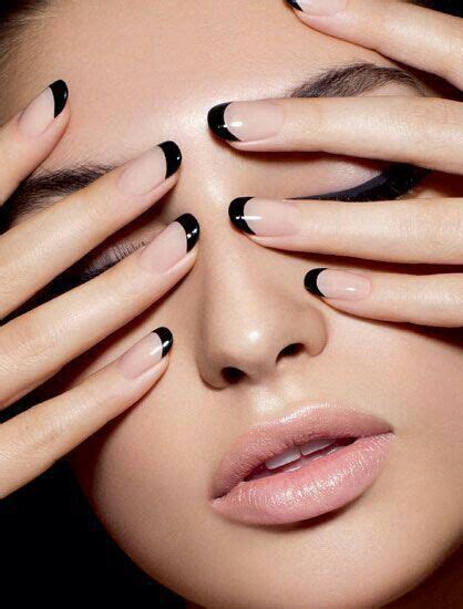 pin  allison sandusky  maquillaje classy black nails manicures