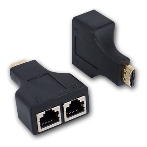 hdmi extender   hdmi cable hdmi  male  dual port rj female cable adapter  cat