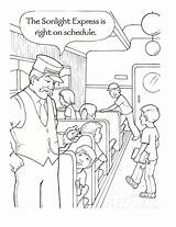 Polar Express Coloring Pages Sheets Christmas Printable Drawing Kids Train Worksheets Sheet Print Colouring Color Template Ticket Pdf Craft Activities sketch template