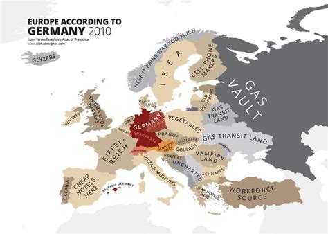 31 Funny Maps Of National Stereotypes And How People View The World