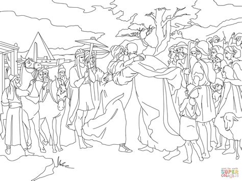 joseph forgives  brothers coloring pages coloring home