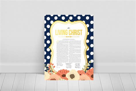 living christ printable lds instant   sizes