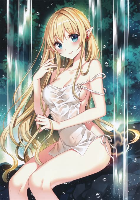 Wallpaper Illustration Blonde Long Hair Anime Girls