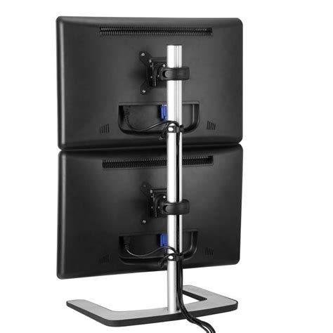 atdec visidec freestanding dual monitor vertical stand vfs dv auspcmarket