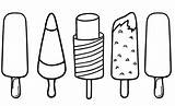 Popsicle Coloring Pages Ice Colouring Cream Sheets Candy Printable Stick Drawing Summer Soda Board Choose sketch template