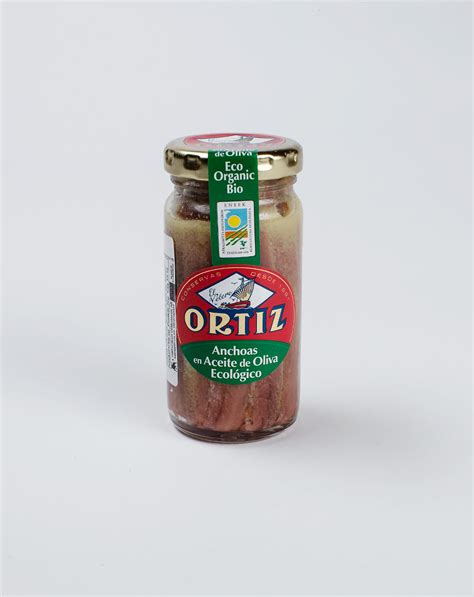 ortiz anchoas en aceite de oliva sardeller i olivolja ekologisk 95g