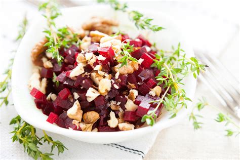 rote beete salat mit walnuessen rezept kochenohne rezept rezepte