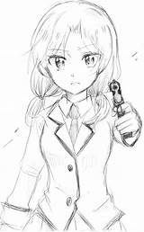 Assassination Hayami Rinka Assasination Assassin Classeroom sketch template