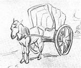 Horse Drawing Cart Paintingvalley Sketch sketch template