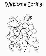 Spring Colouring Library Clipart sketch template