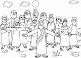 Jesus Disciples Coloring His Pages Calling Getcolorings Color Printable sketch template