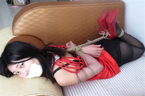 japanese girls in pantyhose tied