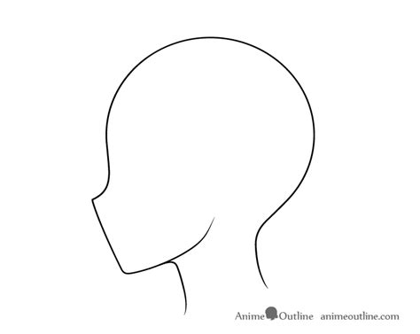 draw anime face side view  proportions animeoutline