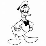 Donald Coloring Duck Pages Character Keyword sketch template