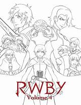 Rwby Coloring Pages Volume Poster Chibi Draft Anime Drawings Yang Result Choose Board Template Deviantart Google Deviant sketch template