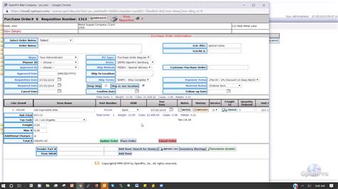openpro erp introduction   enter purchase order youtube
