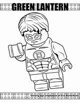 Lego Lantern Superman Cyborg Bricks sketch template