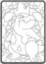 Pokemon Cherrim Croconaw sketch template