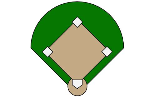 baseball field diagram printable clipart