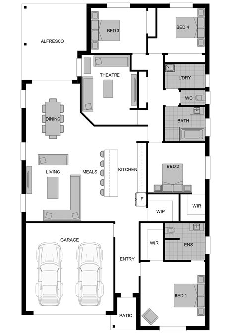 bedroom home design single storey house plan berrara