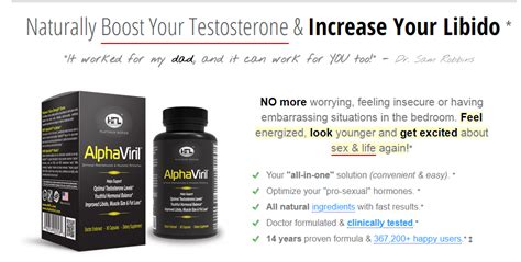 Alphaviril™ By Dr Sam Robbins Testosterone Libido Sex Drive Energy
