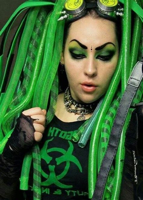 cyber goth girl cybergoth goth girls girl