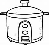 Pot Crock Rice sketch template