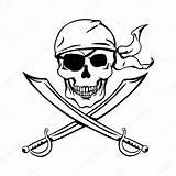 Pirata Piratas Calavera Totenkopf Calaveras Caveira Swords Piraten Lineart Pirat Vetor Malvorlage Malvorlagen Nikiteev Tippsvorlage sketch template