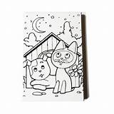 Canvas Colouring Kids Creative Painting Craft Paint sketch template