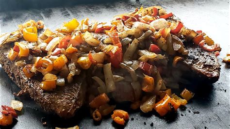 steak   blackstone flat top griddle easy dinner recipes youtube