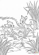 Coloring Faline Pages Bambi Printable Drawing sketch template