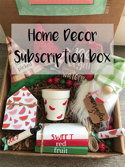 home decor monthly subscription box unique mothers day etsy