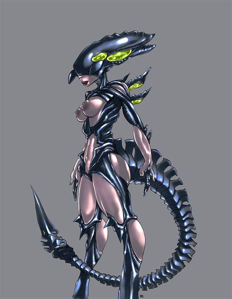 Janae Xenomorph Spitter Chimera By Karuilbunny Hentai