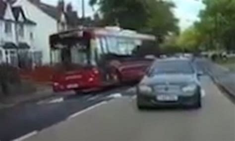 bus driver overtakes a car in birmingham daily mail online