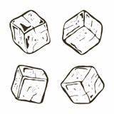 Cube Cubes Ghiaccio Cubetti Whisky Cubo sketch template