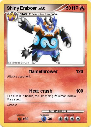 pokémon emboar 1326 1326 flamethrower my pokemon card