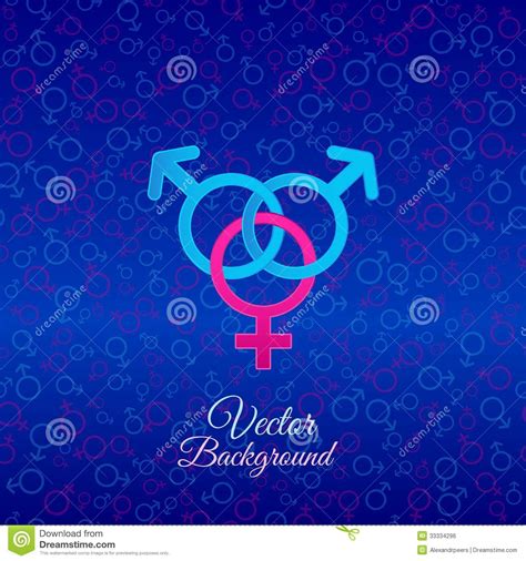 Sex Symbols Stock Vector Illustration Of Blue Gender