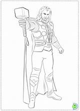 Thor Coloring Pages Avengers Marvel Printable Colouring Mighty Dinokids Print Color Superhero Getdrawings Getcolorings Colour Books Wallpaper Close sketch template