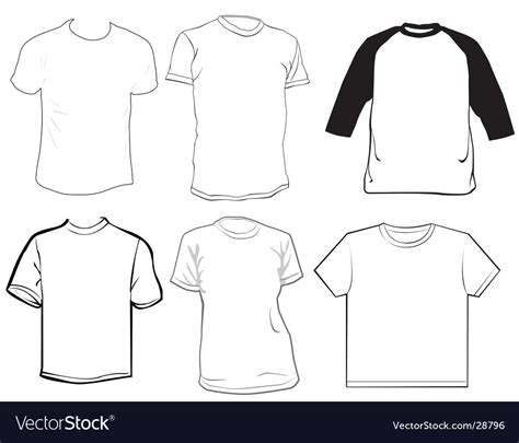 clothes template royalty  vector image vectorstock