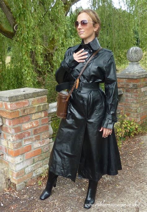 fancy a peak under this gorgeous babe s rubber rainwear find more on