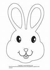 Easter Bunny Template Mask Rabbit Templates Chicks Masks Itsybitsyfun Moving sketch template