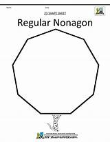 Nonagon Decagon Polygon Polygons Salamanders sketch template