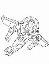 Buzz Lightyear Coloring Pages Woody Story Toy Colouring Flying Coloring4free Printable Drawing Cartoon Print Books Getdrawings Getcolorings Color sketch template