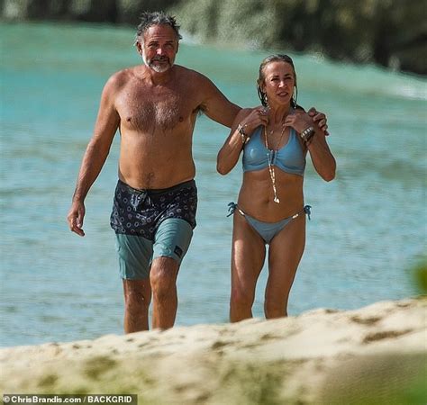 gary lineker s ex wife michelle cockayne 55 cosies up to a mystery