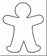 Template Blank Person Cut Clipart Outline Paper Clip Coloring People Templates Body Doll Stencil Cutout Kids Cliparts Printable Library Handprint sketch template